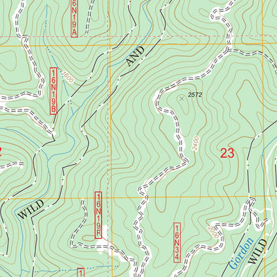 US Forest Service - Topo Gasquet, CA FSTopo Legacy digital map
