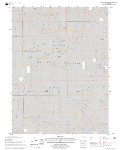 US Forest Service - Topo Gatehook Spring, CO FSTopo Legacy digital map