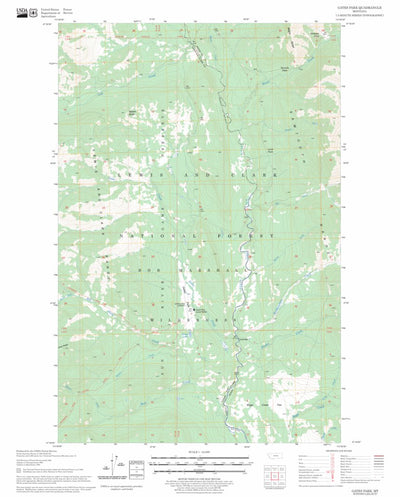 US Forest Service - Topo Gates Park, MT FSTopo Legacy digital map