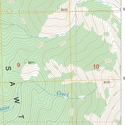 US Forest Service - Topo Gates Park, MT FSTopo Legacy digital map
