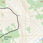 US Forest Service - Topo Gateway Pass, MT FSTopo Legacy digital map