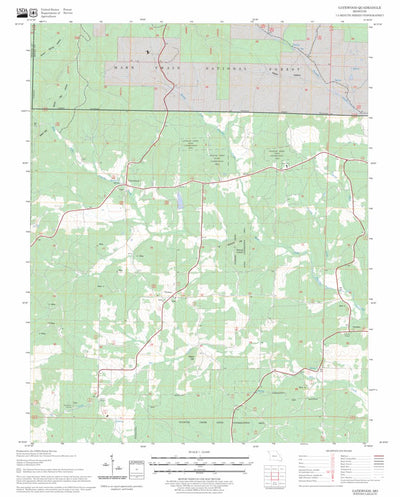 US Forest Service - Topo Gatewood, MO FSTopo Legacy digital map