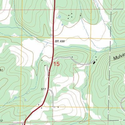 US Forest Service - Topo Gatewood, MO FSTopo Legacy digital map