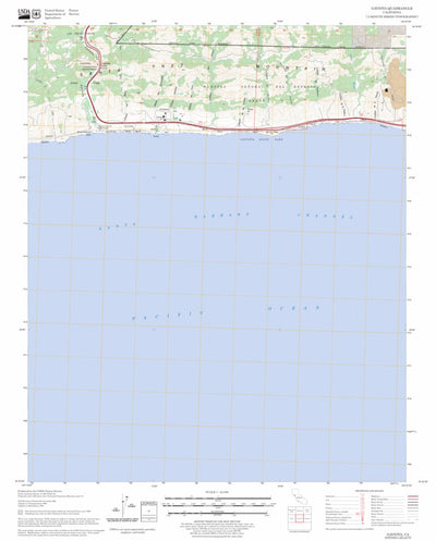 US Forest Service - Topo Gaviota, CA FSTopo Legacy digital map