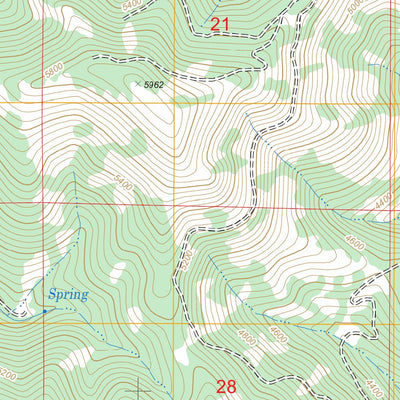US Forest Service - Topo Gazelle Mountain, CA FSTopo Legacy digital map