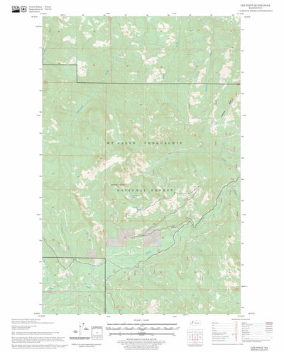US Forest Service - Topo Gee Point, WA FSTopo Legacy digital map