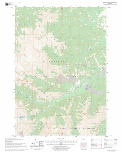 US Forest Service - Topo Geers Point, WY FSTopo Legacy digital map