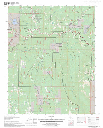 US Forest Service - Topo General Grant Grove, CA FSTopo Legacy digital map