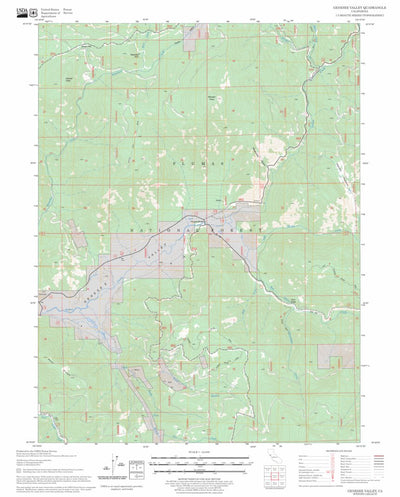 US Forest Service - Topo Genesee Valley, CA FSTopo Legacy digital map