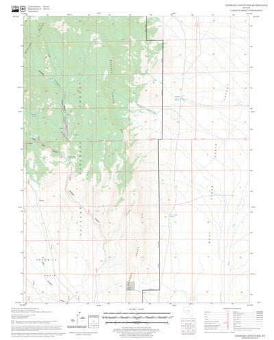 US Forest Service - Topo Georges Canyon Rim, NV FSTopo Legacy digital map