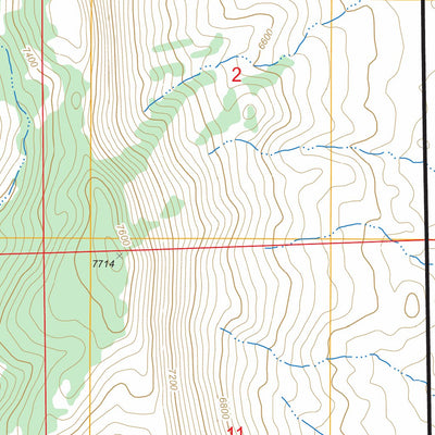 US Forest Service - Topo Georges Canyon Rim, NV FSTopo Legacy digital map