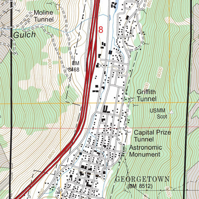 US Forest Service - Topo Georgetown, CO FSTopo Legacy digital map