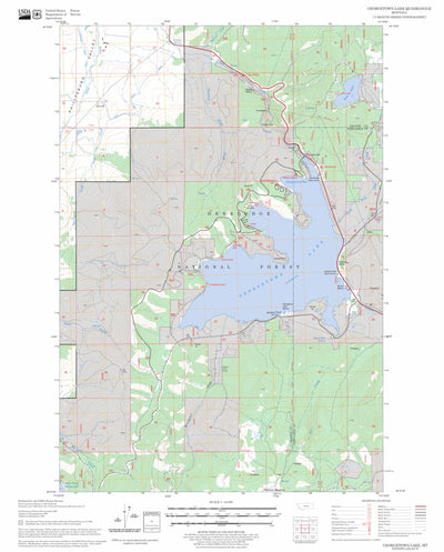 US Forest Service - Topo Georgetown Lake, MT FSTopo Legacy digital map