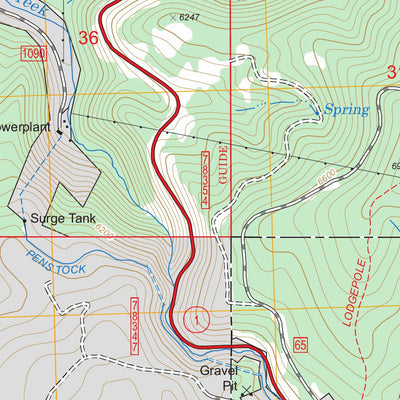 US Forest Service - Topo Georgetown Lake, MT FSTopo Legacy digital map