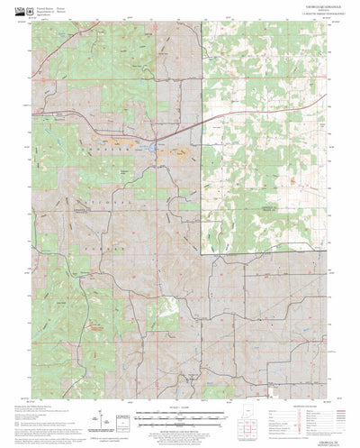 US Forest Service - Topo Georgia, IN FSTopo Legacy digital map