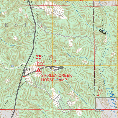 US Forest Service - Topo Georgia, IN FSTopo Legacy digital map