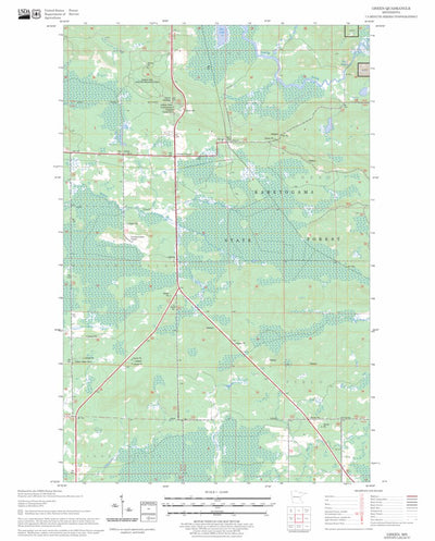 US Forest Service - Topo Gheen, MN FSTopo Legacy digital map