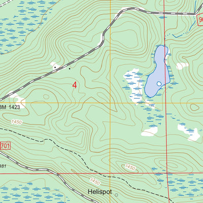 US Forest Service - Topo Gheen, MN FSTopo Legacy digital map