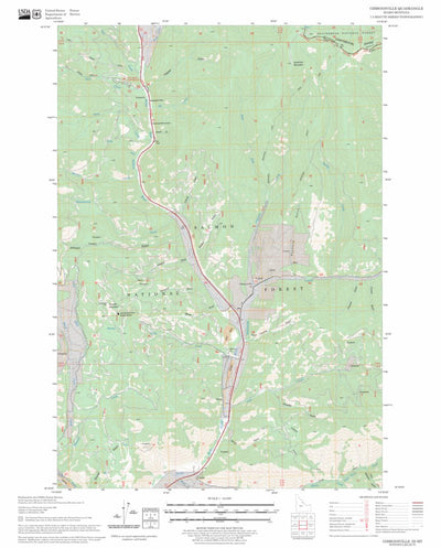 US Forest Service - Topo Gibbonsville, ID - MT FSTopo Legacy digital map