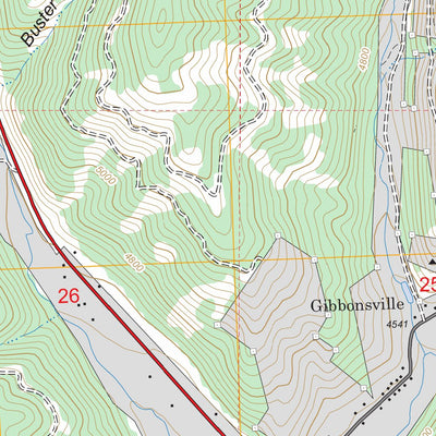 US Forest Service - Topo Gibbonsville, ID - MT FSTopo Legacy digital map