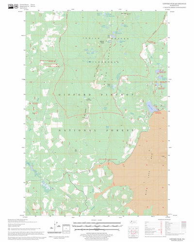US Forest Service - Topo Gifford Peak, WA FSTopo Legacy digital map