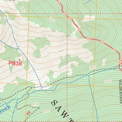 US Forest Service - Topo Gilbert, WA FSTopo Legacy digital map