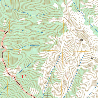 US Forest Service - Topo Gilbert, WA FSTopo Legacy digital map