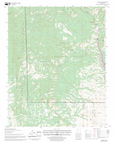 US Forest Service - Topo Gilman, NM FSTopo Legacy digital map