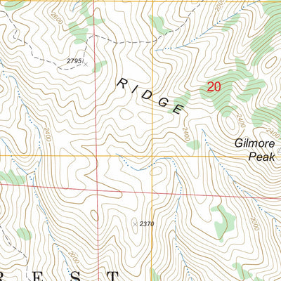US Forest Service - Topo Gilmore Peak, CA FSTopo Legacy digital map