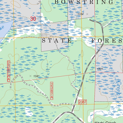 US Forest Service - Topo Gimmer Lake, MN FSTopo Legacy digital map