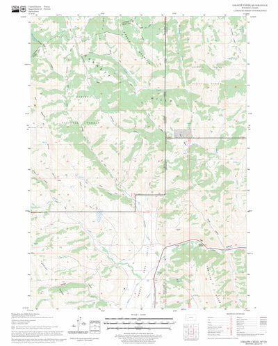 US Forest Service - Topo Giraffe Creek, WY - ID FSTopo Legacy digital map