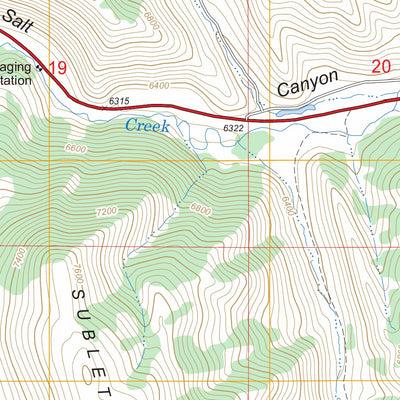 US Forest Service - Topo Giraffe Creek, WY - ID FSTopo Legacy digital map