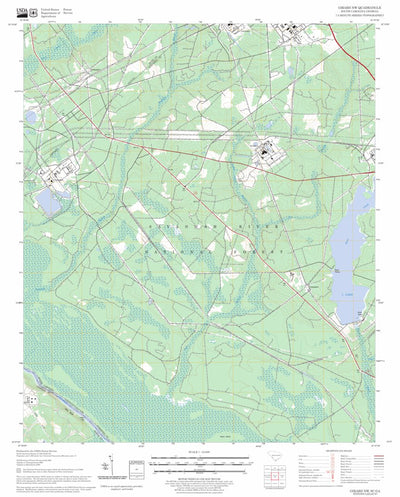US Forest Service - Topo Girard NW, SC - GA FSTopo Legacy digital map