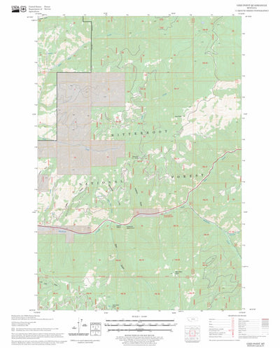 US Forest Service - Topo Gird Point, MT FSTopo Legacy digital map