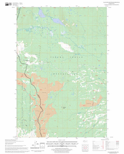 US Forest Service - Topo Glaciate Butte, WA FSTopo Legacy digital map