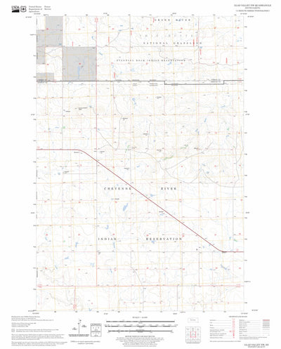 US Forest Service - Topo Glad Valley NW, SD FSTopo Legacy digital map