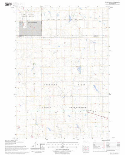 US Forest Service - Topo Glad Valley, SD FSTopo Legacy digital map