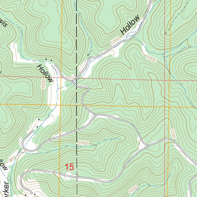 US Forest Service - Topo Gladden, MO FSTopo Legacy digital map
