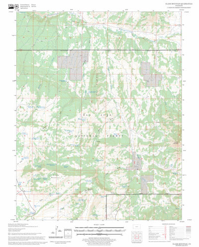 US Forest Service - Topo Glade Mountain, CO FSTopo Legacy digital map