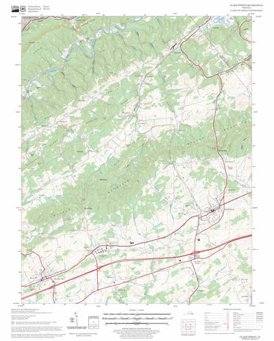 US Forest Service - Topo Glade Spring, VA FSTopo Legacy digital map