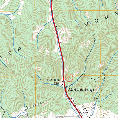 US Forest Service - Topo Glade Spring, VA FSTopo Legacy digital map
