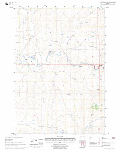 US Forest Service - Topo Glasgow Butte, OR FSTopo Legacy digital map