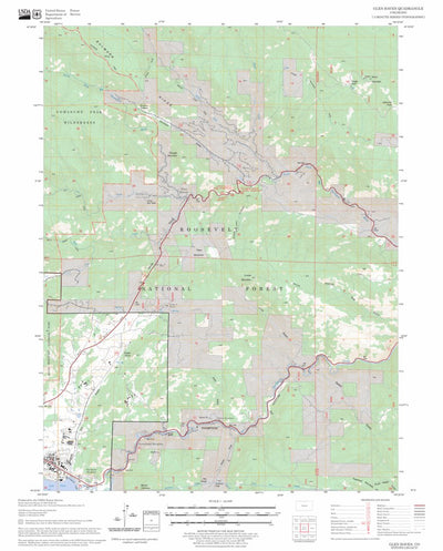 US Forest Service - Topo Glen Haven, CO FSTopo Legacy digital map