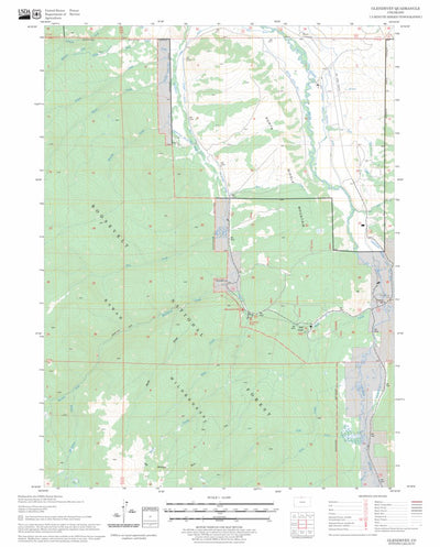US Forest Service - Topo Glendevey, CO FSTopo Legacy digital map