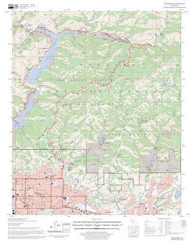 US Forest Service - Topo Glendora, CA FSTopo Legacy digital map