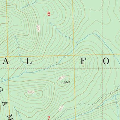 US Forest Service - Topo Glenn Creek, MT FSTopo Legacy digital map