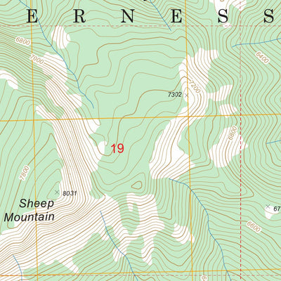 US Forest Service - Topo Glenn Creek, MT FSTopo Legacy digital map