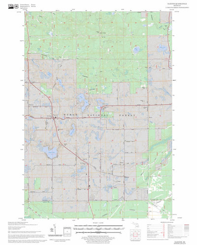 US Forest Service - Topo Glennie, MI FSTopo Legacy digital map