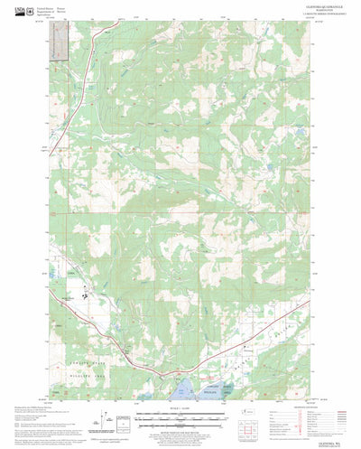 US Forest Service - Topo Glenoma, WA FSTopo Legacy digital map