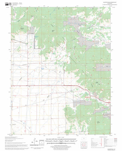 US Forest Service - Topo Glentivar, CO FSTopo Legacy digital map